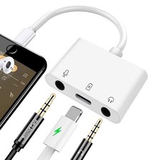 Ceotsak iPhone Microphone Adapter for Live-Streaming,  White