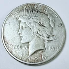 1926-S $1 Peace Silver Dollar, 90% SILVER FINE CONDITION #9442