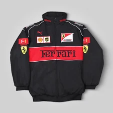 Ferrari Racing Jacket – Premium Embroidered Vintage Motorsport F1 Streetwear
