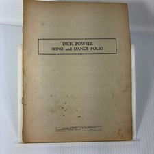 Dick Powell Song and Dance Folio Vocal Sel. P/V/G M. Witmark 1934