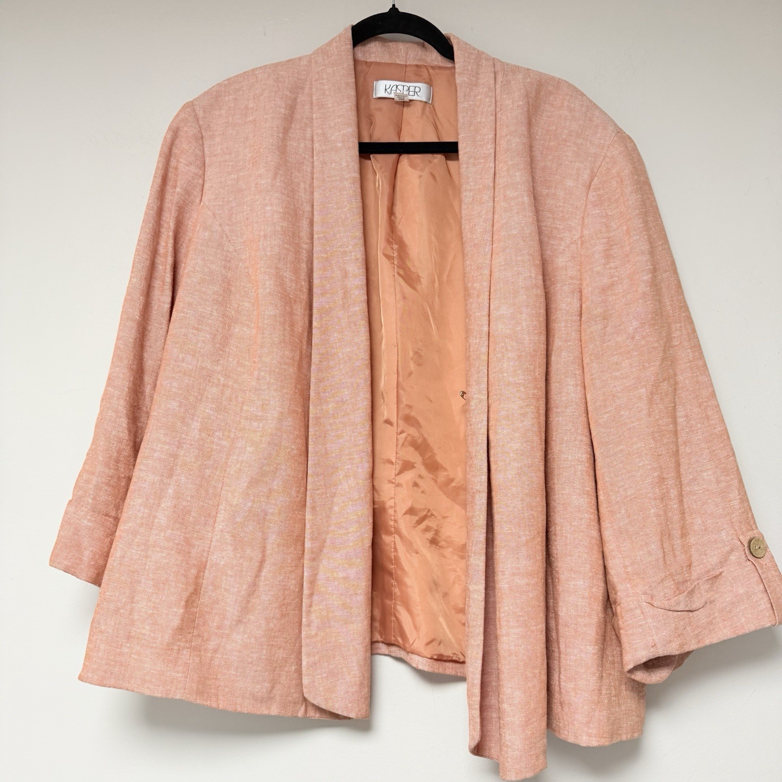 Kasper Women’s Orange Jacket Size 22