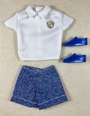 Ken Go in Style Fashions 1996: Polo Shirt, Denim Shorts & Blue Shoes