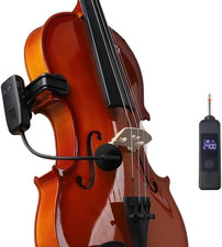 Professional Wireless Violin Microphone, Violin Pickup Clip-on Instrument Mic...