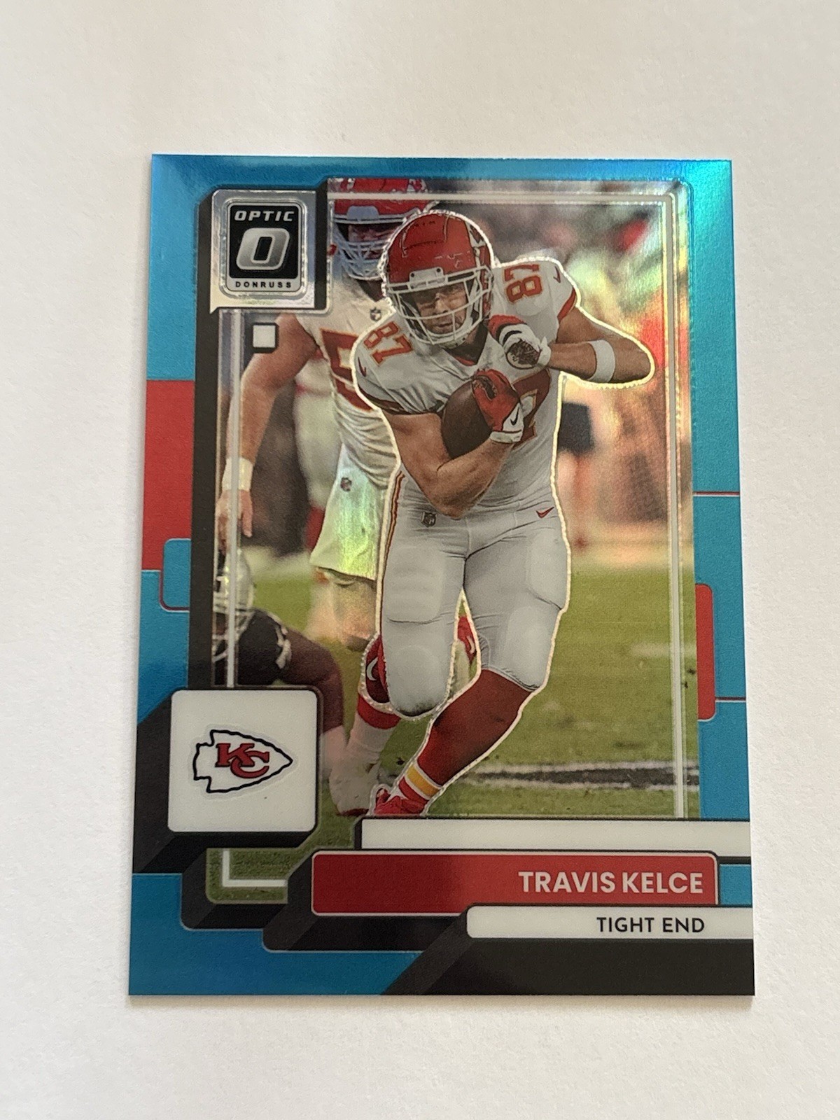2022 Panini Donruss Optic - Travis Kelce #97 Aqua Prizm /299