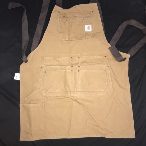 Carhartt Firm Duck Apron Carpenter Brown Tan AM3439-M 103439-211 Tool Pockets