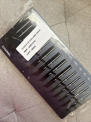 (12) Samples - CHANEL Le Volume De Chanel Waterproof Mascara - 10 Noir