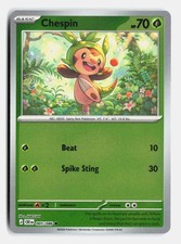 Chespin 005/086 Common Chaos Rising Reverse Holo Near Mint