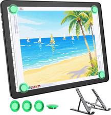 Rechargeable A4 LED Diamond Painting Light Board for Tracing,Black