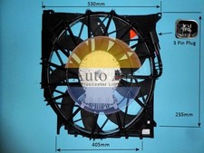 AUTO AIR 05-1087 Ventola Radiatore Motore Elettrico Sistema di Raffreddamento Centrale Adatto BMW X3