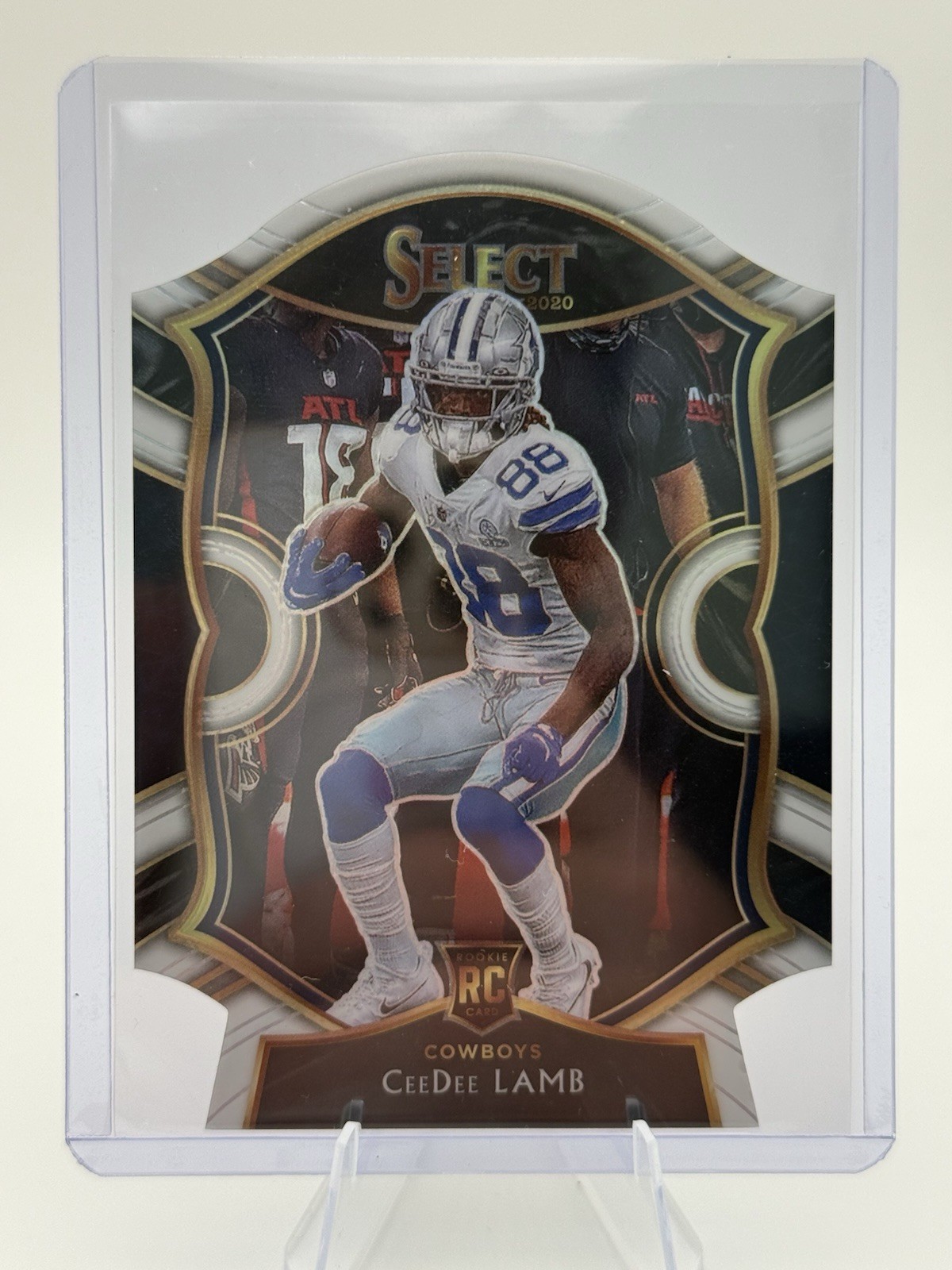 2020 Panini Select - CeeDee Lamb Concourse #57 White Prizm Die-Cut (RC) Cowboys