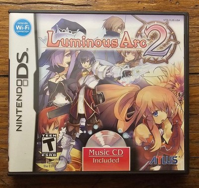 Luminous Arc 2 CIB works, no Music CD. (Nintendo DS, 2008)