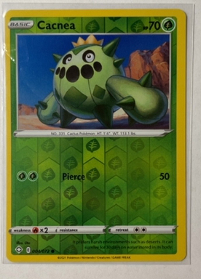 Cacnea Reverse Holo Sword & Shield Shining Fates 4/72