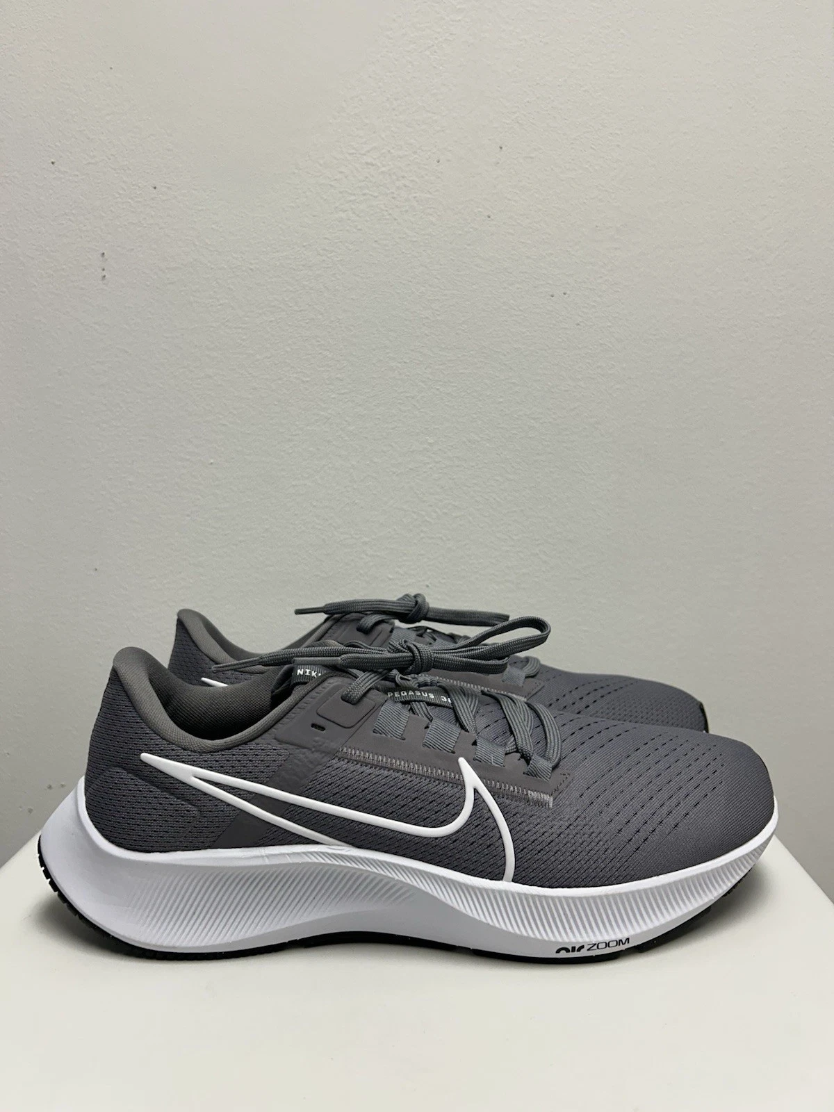 Size 10-Men’s-Nike Air Zoom Pegasus 38 TB Gunsmoke Grey White CZ1893-002 NEW