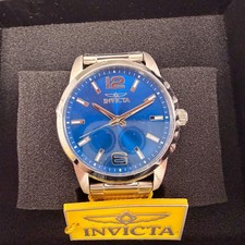 Invicta Celestial Watch Men 43mm Blue Dial Silver Round Bracelet 48490
