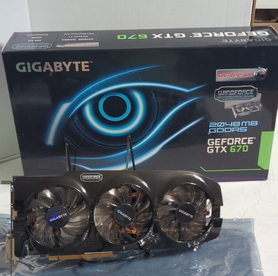 GIGABYTE GeForce GTX 670 2048MB GDDR5 OC PCIe HDMI DVI Multiple Monitor