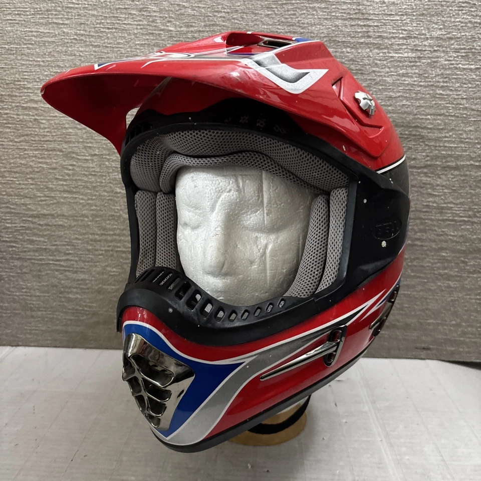 Bell Moto 7R Helmet Full Face Blue Red XL AP Designs SNELL M2000 APROVED DOT EUC - Image 2 of 4