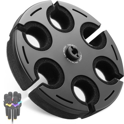 Multi Microphone Holder, Aluminum Multi Mic Holder Holds Up to 6 Mics for Org...