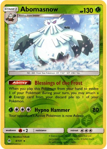 Abomasnow - 4/131 - Forbidden Light - Reverse Holo