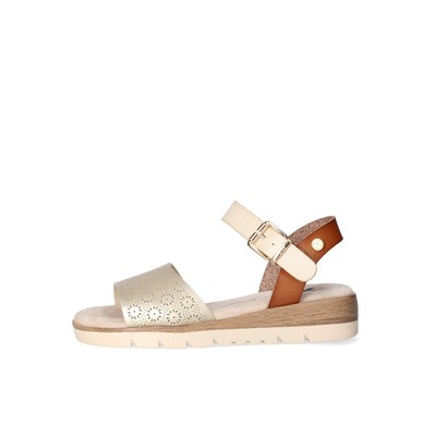 XTI Sandalo Donna Rafia Multicolore Suola Gomma Antiscivolo