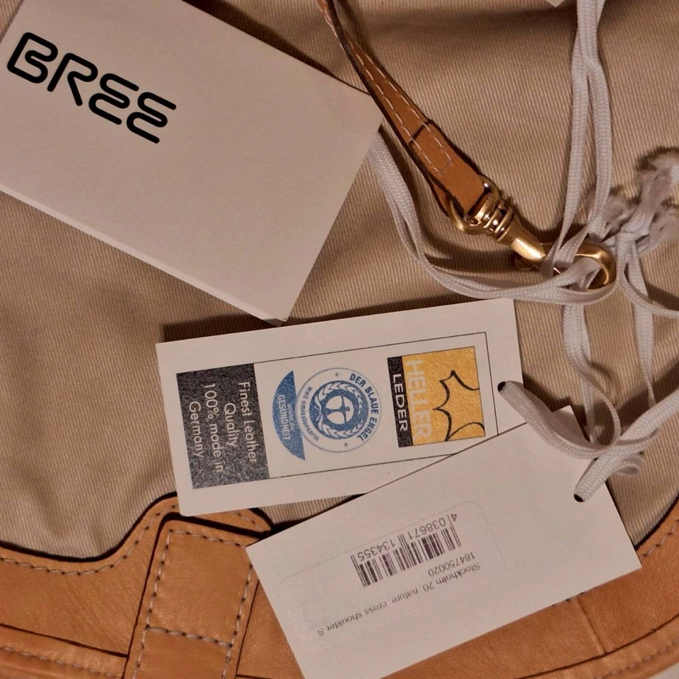 BREE Stockholm 20 Umhängetasche Crossbody Nature Leder NEU - Bild 4 von 4