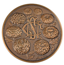Vintage alte Medaille The National Chrysanthemum Society Mitglieder Preis Award