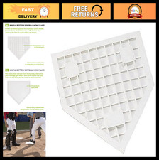Heavy-Duty Rubber Baseball Bases & Home Plate, Non-Slip Waffle Bottom, Indoor/Ou