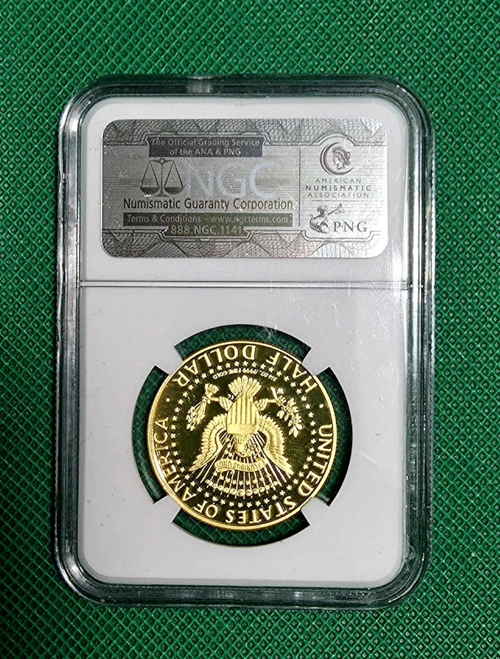 Kennedy 50th Anniversary1964-2014 W GOLD 50C HIGH RELIEF * PF70 ULTRA CAM+NGC! - Image 2 of 4