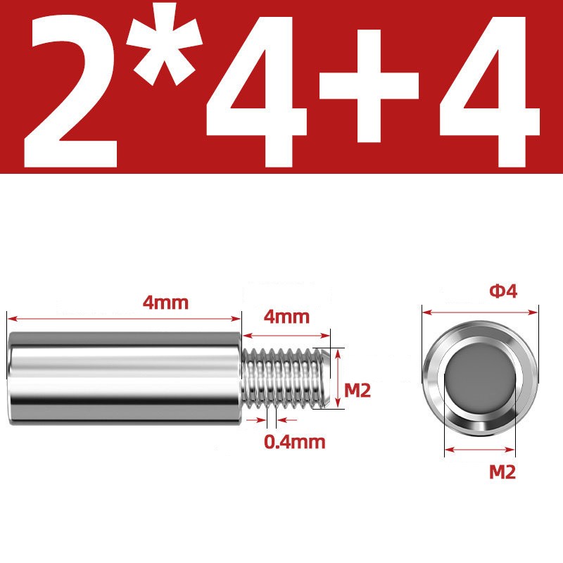 M2 M2.5 M3 M4 M5-M10 Stainless Male-Female Round Standoff Spacer Column PCB Stud