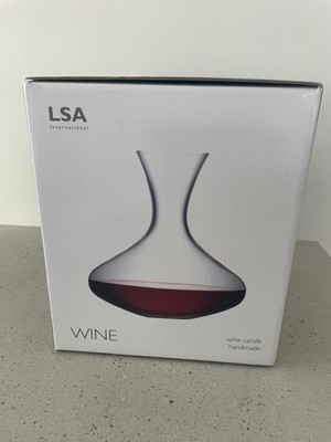 LSA Weinkaraffe mundgeblasene Glaskaraffe in Box - UVP 55,00 £. Neu im Karton.