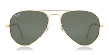 Ray-Ban RB3025 W3234 Polished Gold Aviator Classic G-15 Green 55-14-135