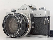 [Exc+5] Minolta SR-1s SLR Film Camera + MC W.Rokkor SG 28mm f/3.5 Lens JAPAN