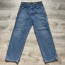 VTG Levi's Silvertab Carpenter Jeans Men's 34x34 (34x33) Baggy Distressed Y2K
