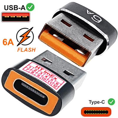 Mini 6A Typ-C To USB Adapter Audio Function for Samsung, Xiaomi, MacBook Pro, PC