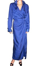 Fashion Nova Blue Wrap Maxi Dress 1XL NWT