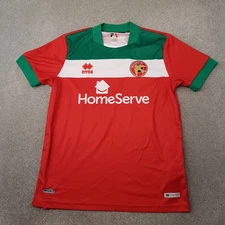 Walsall Mens Football Shirt Large Red Home Errea Jersey 2021/22 Training