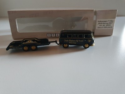 1:87 BUB Premium Class  06555 Volkswagen T1 Bus mit Anhänger ''BUB Racing 2007'',