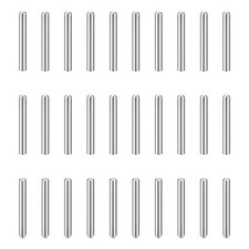 30Pcs 3.5mm x 25mm Dowel Pins, 304 Stainless Steel Round Head Pin, Silver