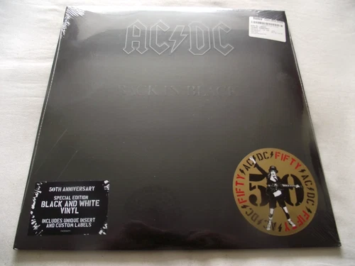 AC/DC ~ BACK IN BLACK ** 2024 EU Reissue COLUMBIA LP BLACK & WHITE VINYL. SEALED