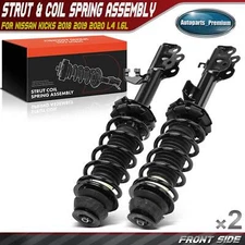 2pcs Front Side Complete Strut & Coil Spring Assembly for Nissan Kicks 2018-2024