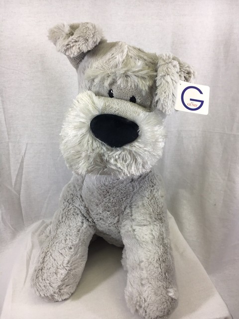 grey dog stuffed animal