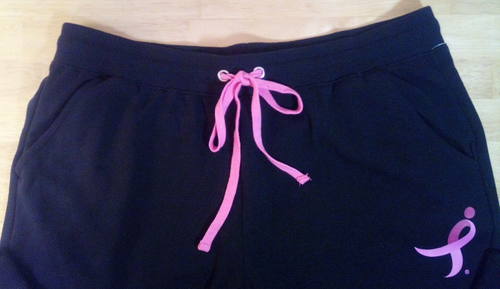 Susan G. Komen Women’s BCA Pink Ribbon Black Jogger Pants, Sizes L XXL XXXL - Picture 2 of 5