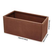 Garden Raised Bed Rusty Red Steel Outdoor Planter Pot Vegetable Flower Herb Box