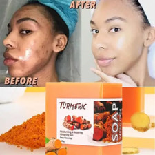 Tumeric Soap Skin Whitening Dark Spots lightening Acne Brightening Turmeric 100g