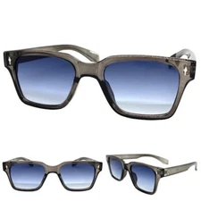Mens Women Classic Elegant Vintage 50's Retro Style SUNGLASSES Square Gray Frame