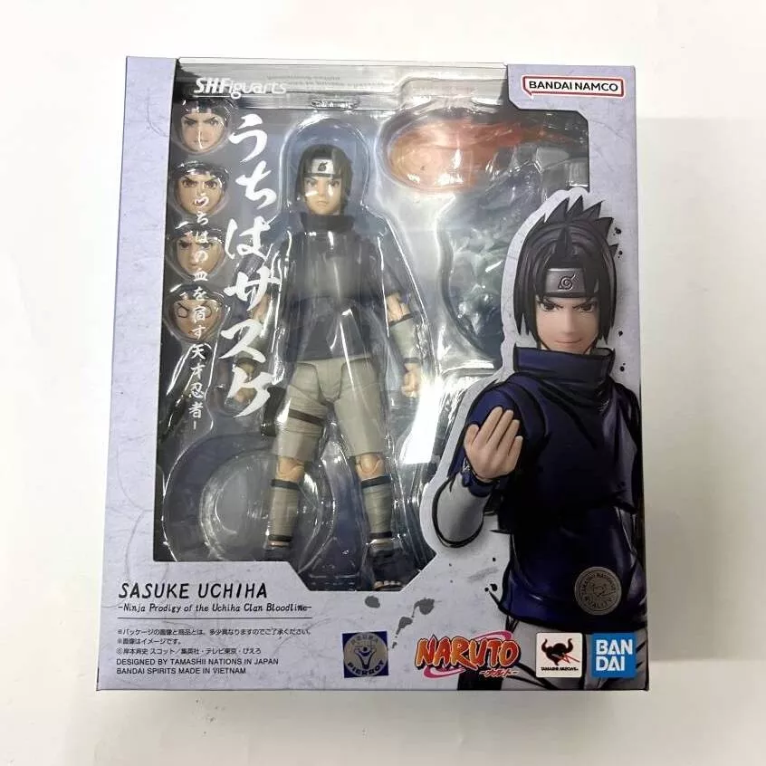 Action Figure Sasuke Uchiha Genin Anime Naruto Clássico 25cm