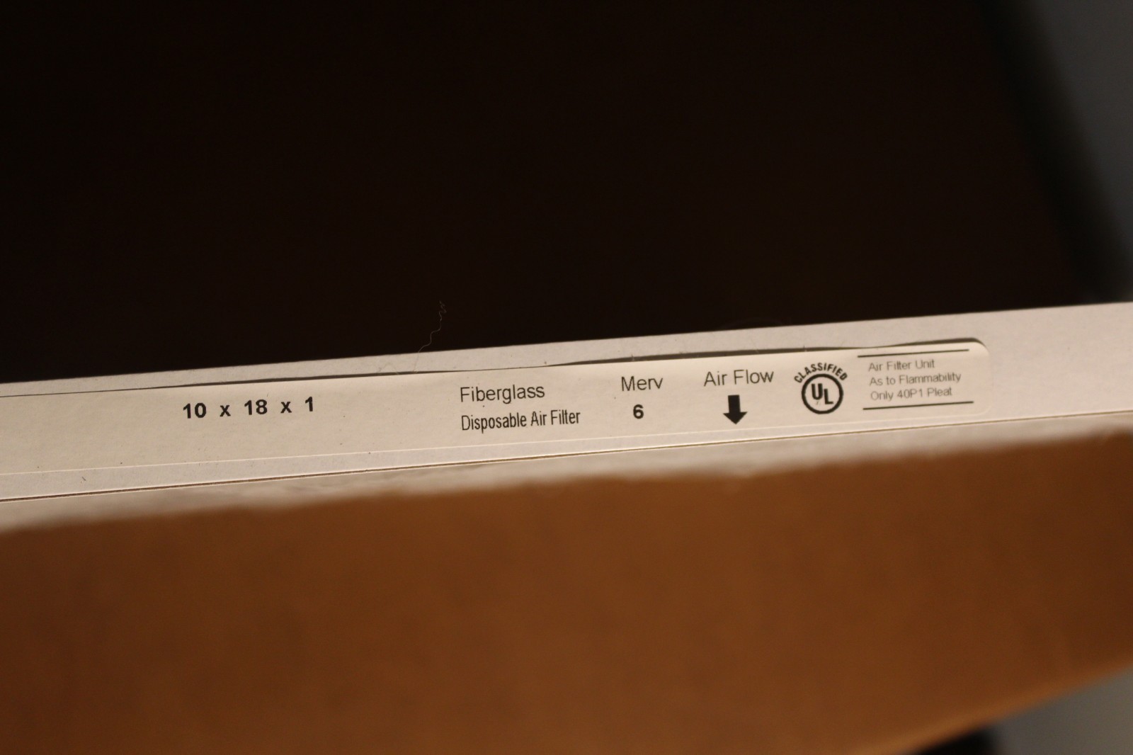 Fiberglass Furnace Filter 18x10x1 eBay