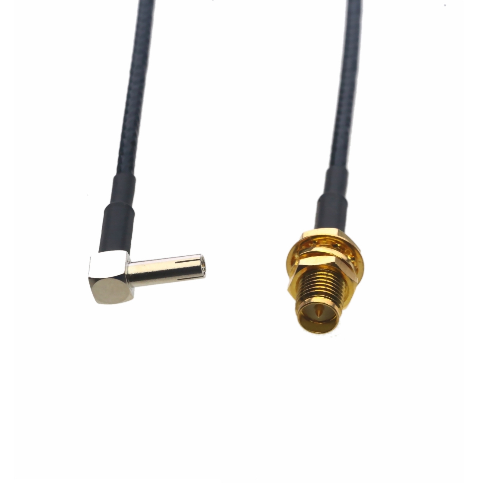 Cable RP-SMA Female nut bulkhead to TS9 plug RA RG316 6