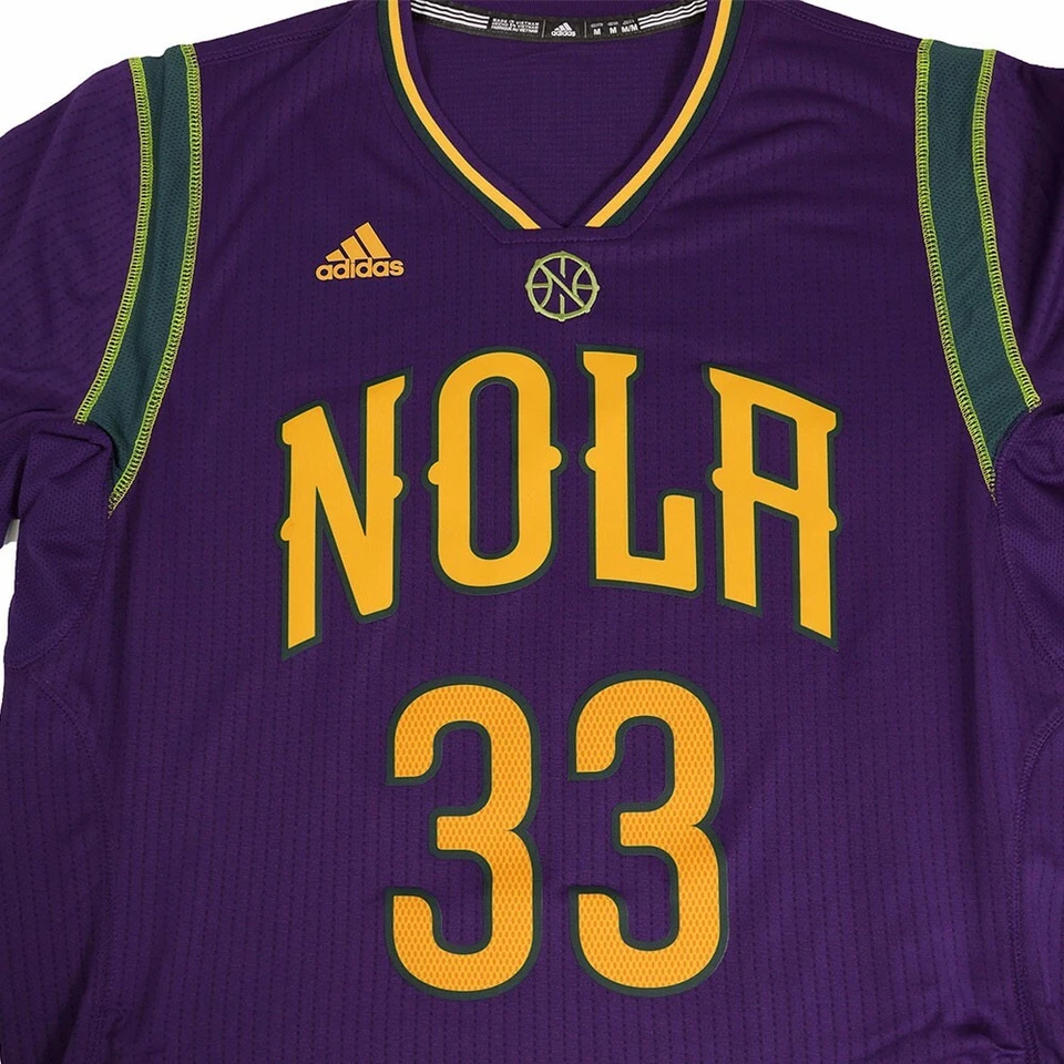Camiseta deportiva para hombre Ryan Anderson New Orleans Pelicans Adidas Purple Pride Swingman Foto 4 de 4