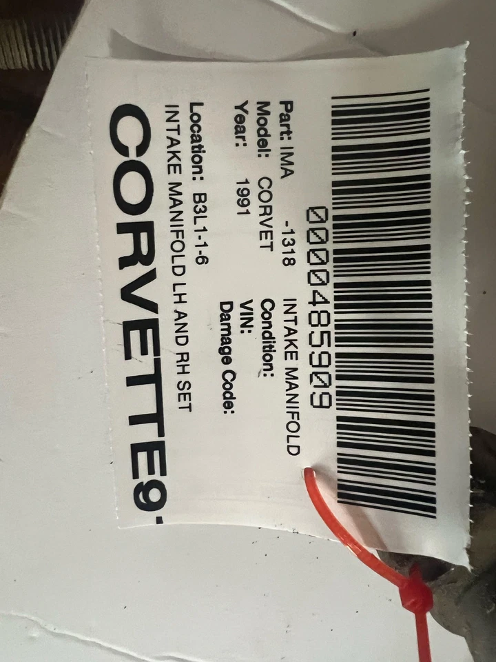 Colector de admisión Chevy Corvette 91 92 Foto 4 de 4