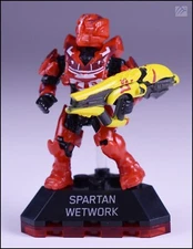 HALO HEROES SERIES 4 MEGA BLOKS CONSTRUX UNSC SPARTAN WETWORK MINIFIGURE FFM77